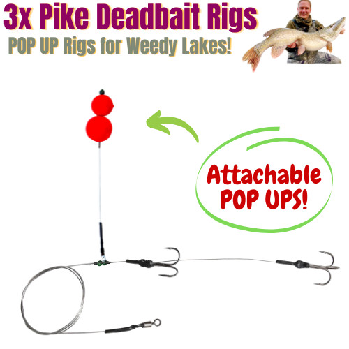 Deadbait pike rigs with - deadbait,