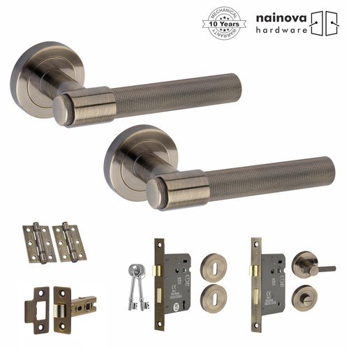 Knurled handle set rose - knurled,