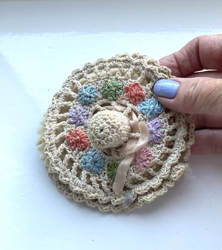 Antique crochet thimble holder - crochet,