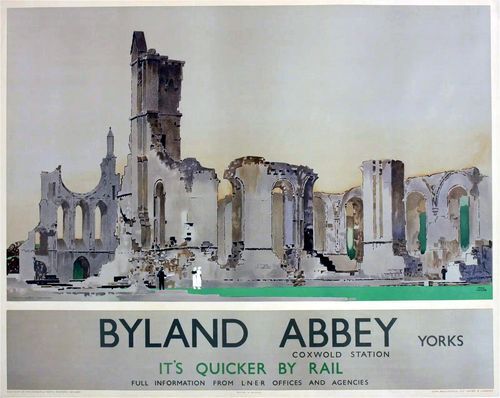 Vintage lner byland abbey - lner,