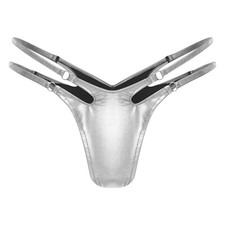 Womens Shiny Metallic Hollow