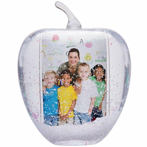 Apple photo snow - globe,