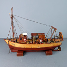 Wooden model fishing boat - wooden,