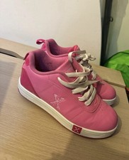 Sidewalk Sports Girls Size 3 Junior Pink Heelys Skate Shoes Good Condition