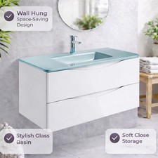 900mm Wall Mounted Vanity Unit
