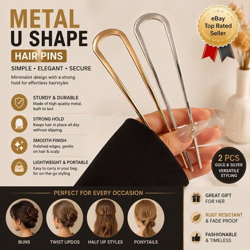 1pcs shaped hair pins - 1pcs,