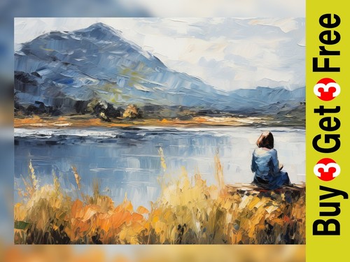 Lakeside contemplation - lakeside,