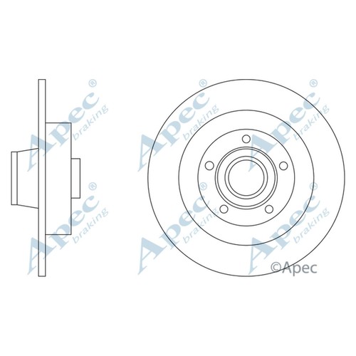 Brake discs solid for - 2x,