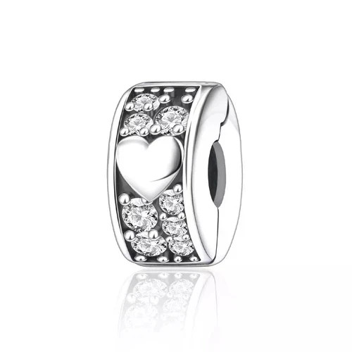 Sparkling love heart round - sparkling,