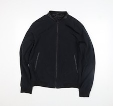Zara Man Black Bomber Jacket