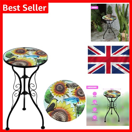 Mosaic garden table - table, sunflower