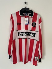 Original BNWT Stoke City 1999/2000/2001 Home Football Shirt Long Sleeve - XL