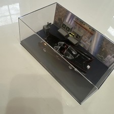 Batman Car In Clear Plastic Display Case with Batman Logo