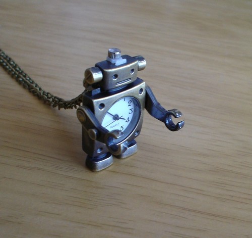 Robot quartz pocket watch - quartz,