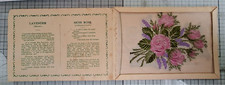 WIX KENSITAS FLOWERS POSTCARD SIZE  - LAVENDER, MOSS ROSE SEE DESCRIPTION