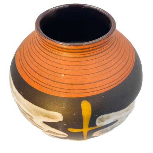 Vase austrian rare mcm ochre - austrian,