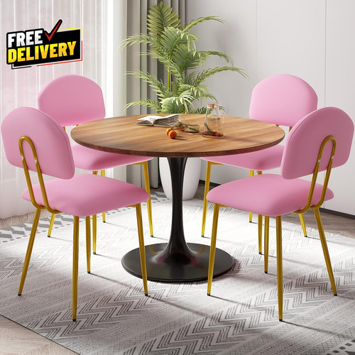 Open back dining chairs set - dining,