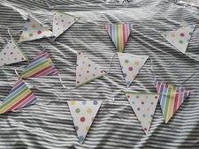 2 X 3m Spots & Stripes Card Bunting Indoor Party
