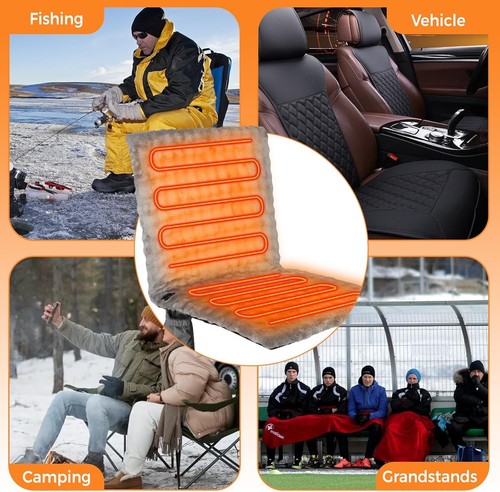 Heated seat pad for - seat,