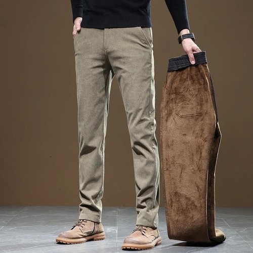 Mens corduroy pants fleece - pants,