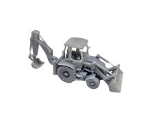 N Gauge Backhoe Excavator Model Railway Scenery