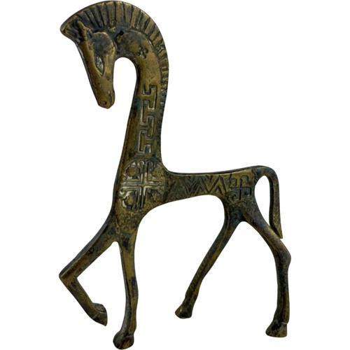 Vintage brass etruscan horse - etruscan,