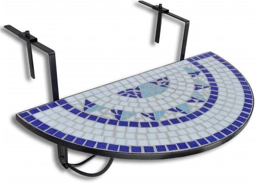 Hanging balcony table blue - hanging,