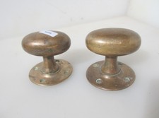 Victorian brass door - door, knobs