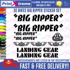 BIG RIPPER BMX Vinyl Decals