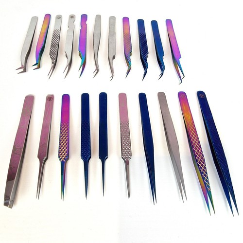 Stainless steel tweezers - steel,