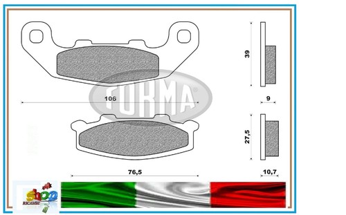 Pair brake pads form - of,