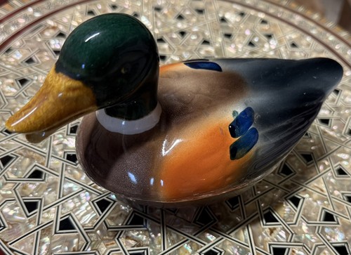 Vintage porcelain mallard - porcelain,
