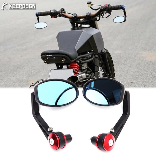 Pair 22mm bar end mirrors - 7/8",