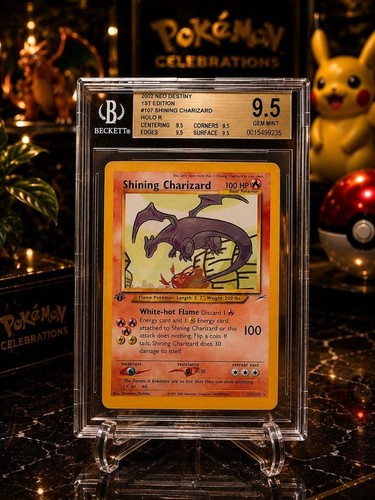 Bgs shining charizard 1st - 9.5,