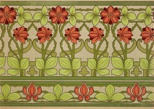 Art Nouveau Floral Wall Art
