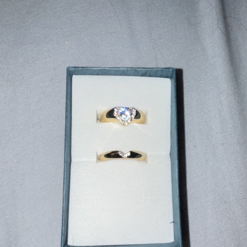 9ct yellow gold heart - yellow, diamond