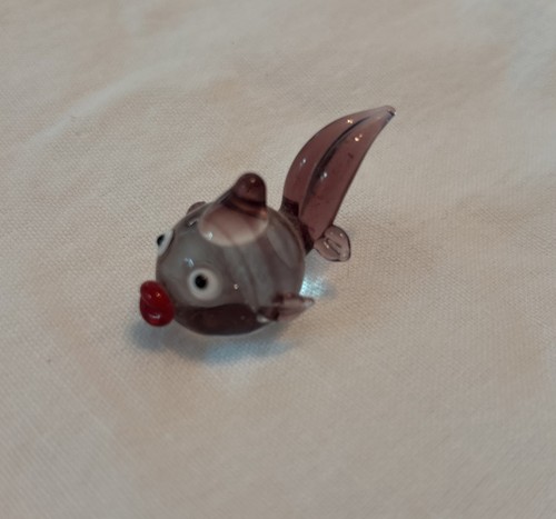 Vintage miniature hand blown - hand,