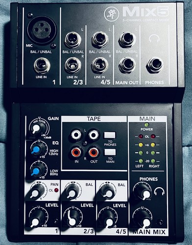 Mackie mix5 compact mixing - mackie,
