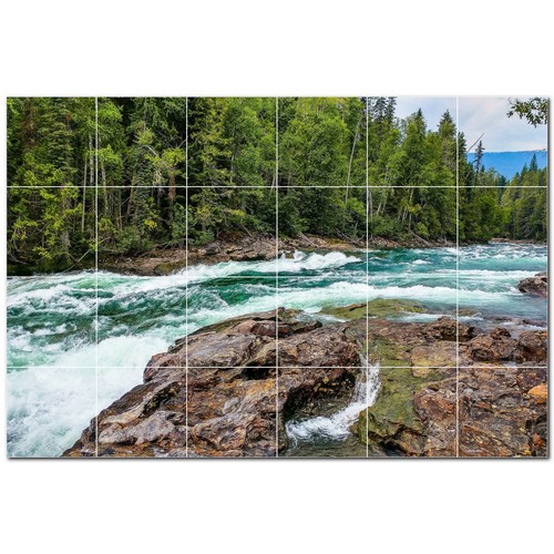 River ceramic tile wall mural - river,