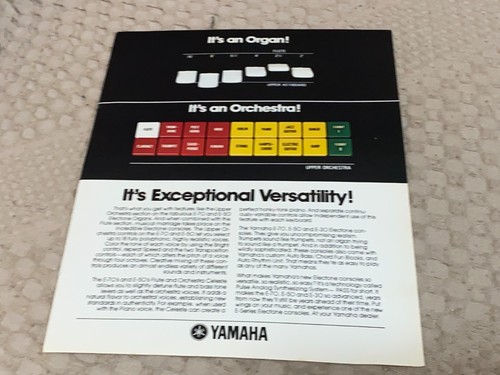 Keyboard organ advert 11x8 - keyboard, 11x8"