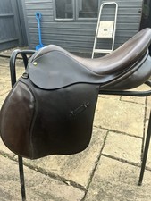 Brown Leather Pony Saddle 16.5 Inch M Medium to Wide W Fit