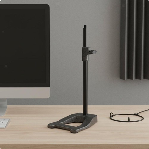 Triangular mic stand metal - stand,