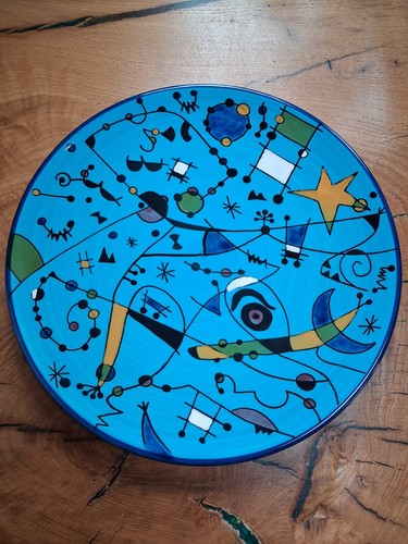 Joan miro style plate - joan,