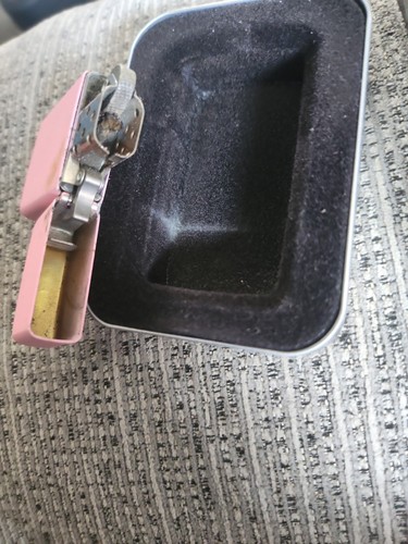 Zippo pink lighter - slim, good