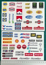 66x RC Radio control car decals / stickers, Quality vinyl, laminated