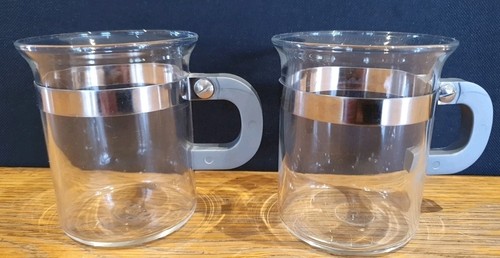 Pair small bodum vintage glass - pair,