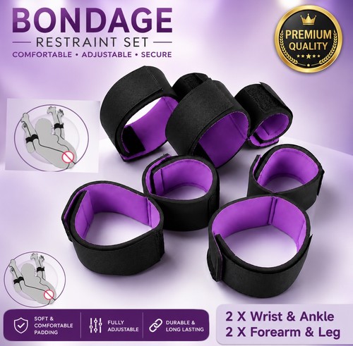 Bed bondage set harness - bondage,