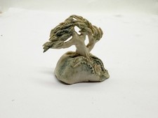 VINTAGE CHINESE STUDIO POTTERY MINIATURE TREE FIGURINE BONSAI STYLE DECOR