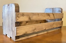 Reclaimed Wood Slat Crate
