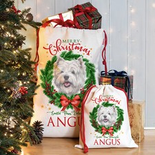 Westie Christmas Sack
